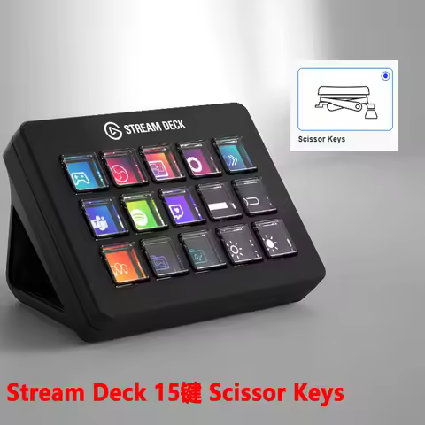 Elgato Stream Deck + XL 32-key 15-key live console macro keys programmable shortcut keyboard
