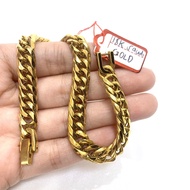 Mikanas Gift Bracelet 18k Pawnable Saudi Gold Original Japan Gold Chain Double Clip Lock Best Gift F