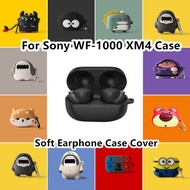 READY STOCK  For Sony WF-1000 XM4 Case Trendy Cartoon Series for Sony WF-1000 XM4 Casing Soft Earpho