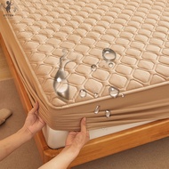 ผ้าปูที่นอน ผ้าปูที่นอนกันน้ำ 3ฟุต/3.5ฟุต/4ฟุต/5ฟุต/6ฟุต ผ้าปูที่นอนหนา กันไรฝุ่น สูง12นิ้ว ป้าปูที่