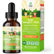 Kids DHA Omega 3 Drops - Fatty Acids Omega 3 6 9 for Brain, Immune Strength & Vision - Nutritional D