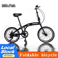 [✅SG Ready Stock] Shimano gear bicycle 20 inch 7speed Foldable Adult Outdoor road folding bike
