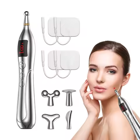 Rechargeable Acupuncture Pen With Digital Display Electro Acupuncture Point Ems Muscle Stimulator Bo
