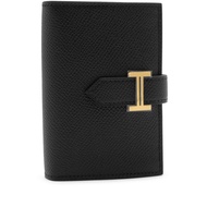 Hermès Black Epsom Bearn Card Holder Gold Hardware, 2023