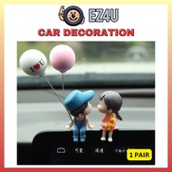 [EZ4U] Car accessories Lovely Couple Car Toy Decoration desktop DIY accessories