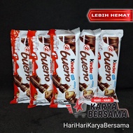 MAKANAN RINGAN KINDER JOY BUENO WAFER LAPIS COKELAT ISI KRIM SUSU DAN HAZEL PER PACK ISI 5S X 43GR