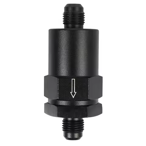 Universal Car Fuel Filter Fuel Pipe Connector AN6 30Mm Aluminium Inline Fuel Filter Replacement Part