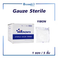 GAUZE STERILE YIBON ผ้าก๊อซ  ( 1 ซอง/ 5 ชิ้น )