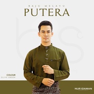 [Olive Green] Baju Melayu Putera Slim fit [15 Colour] Ready Stock ,Baju Melayu Raya 2021/BAJU MELAYU LELAKI