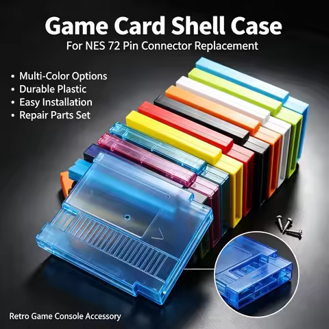 3PC For NS NES Gaming Card Box 60PIN to 72 Converter NES Gaming Card Box Protective Case with 3 Scre