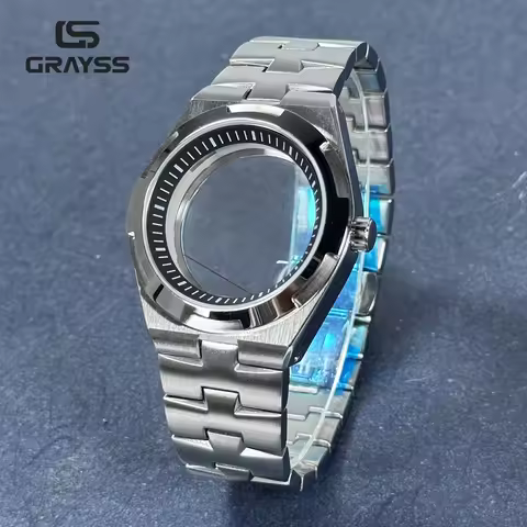 Fit Overseas Serieswatch case 41mm NH34 NH35 NH36 NH70 NH72 Movement elegant Men's Watch Part Mod fo