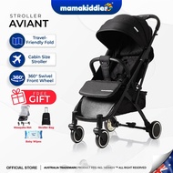 Mamakiddies Aviant Baby Stroller Lightweight Compact Foldable With Leather Handle