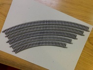 N Scale Tomix Grey Curved rail C with Radius 45  Grey 5 sizes.   N Scale Tomix Grey รางโค้ง C มีรัศม