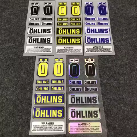 Ohlins Motorcycle Sticker Motorcycle shock absorber sun protection and waterproof decorative sticker