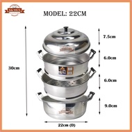 Steam Pot 3 Layers With Small Pore/ PERIUK PENGUKUS (22cm-28cm)