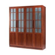 ตู้เสื้อผ้า 6 ฟุต 4 ประตู ขนาดใหญ่ กว้าง 180 ซม (ส่งและติดตั้งฟรี เฉพาะ กทม. / ตจว. ส่งแบบยังไม่ประก