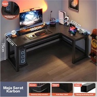 MEJA GAMING BAHAN CARBON BERKUALITAS / MEJA KOMPUTER IMPORT / MEJA BELAJAR / MEJA GAMING KAKI BESI /