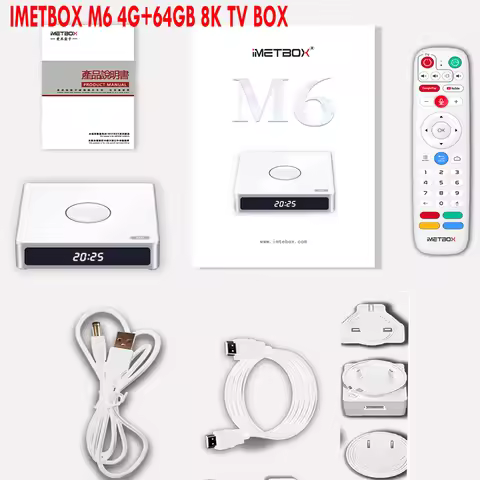 official Store Latest IMETBOX M6 Smart TV Box Set Top Box 4G 64GB Popular in Asia Korea Japan Canada