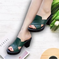 Women thick high Heels sandals perempuan kasut 6cm heels