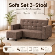 Familystar2u 8650 Sofa 3+Stool Set Sofa Suitable For Family Office Homestay Condo Airbnb Furniture M