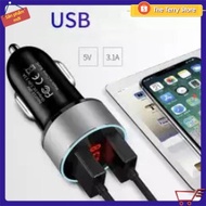 ️ QC 3.0 + 2.4A Smart Car Battery Charger (Black)