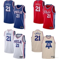 2025 NBA Jersey Philadelphia 76ers Embiid Classic Jersey Sports Vest Commemorative Edition Plus Size