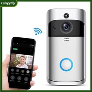 NEW V5 Wireless Smart Video Doorbell Camera HD WiFi Doorbell PIR Human Detection Anti-Theft Alarm Doorbell Camera