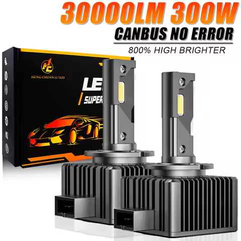 D3S LED Headlight Canbus D1S D2S D4S Xenon 1:1 Light Turbo LED Two Sided 9575 CSP Chip 6500K Auto Pl
