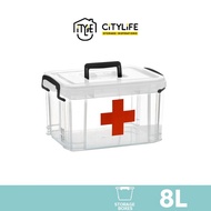 Citylife 8L Multi-Purpose Handheld Medicine Stackable Storage Container Box