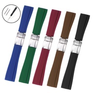 Rubber Watch Strap 20mm Silicone Watch Band for Rolex Diving Diver Daytona Green Water Ghost Submari