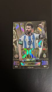 Messi signed card