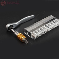 [COD] 10pcs 90° Right Angle Ratchet Screwdriver, Slotted Bits Hex Bits 10 in 1 Ratchet Screwdriver S