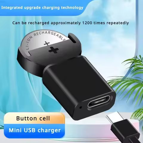 USB Type-C Coin Battery Charger For LIR2032 LIR1632 LIR2025 LIR2016 LIR2032H Batteries Long-Lasting 