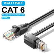 Vention Elbow 90 Degree Ethernet Cable Cat 6 Gigabit High Speed 1000Mbps Internet Cable for Laptop R