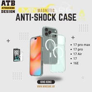 Ready Stock 🇲🇾ATB Magnetic IPhone 17 pro max silicon Casing cover TPU cover with magnetic 高透磁吸