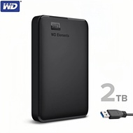 WD Elements ฮาร์ดไดรฟ์พกพา 1TB 2TB สำหรับ Mac และ Windows ฮาร์ดไดรฟ์พกพา USB 3.0 ภายนอก Western Digi