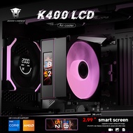 Jungle Leopard K400 LCD ARGB CPU Cooler 2.99-inch Display Screen 4 Heat Pipes 5V 3PIN ARGB 120mm PC 