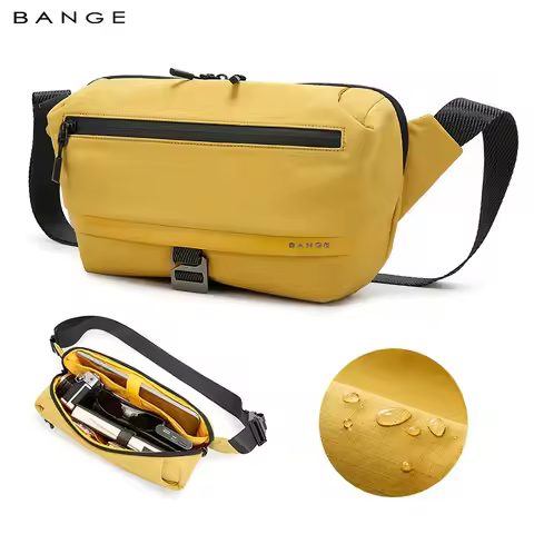 BANGE Waterproof Chest Bag Multi-Carry Modes Sling Crossbody Travel Shoulder Messenger Bag