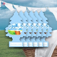 【Little Trees】Summer Linen Hanging Air Freshener Car Home Closet Fresh Cotton Scent 1Pc