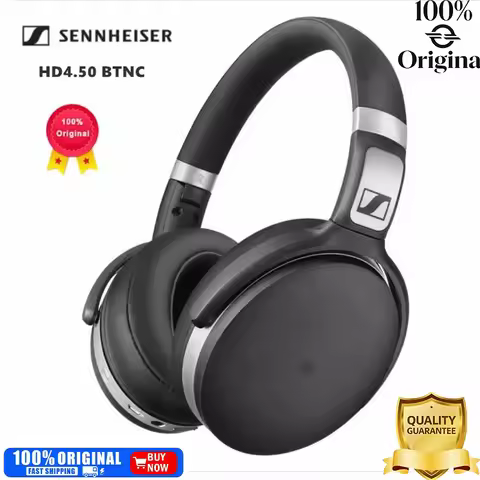 Sennheiser HD4.50BTNC Headphones Noise Isolation Stereo Headsets Black Game Earphones Wireless Bluet