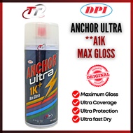 DPI ANCHOR ULTRA 1K + MAX GLOSS CLEAR COAT SPRAY CAN PAINT 400ML TIN CAT SEMBUR KILAT A1K COATING HI
