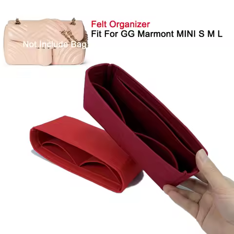 Organizer Insert Shaper Fit For GG Marmont Mini Small Medium Large Bag ,Liner Protector Inner Purse