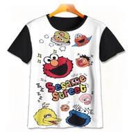 Elmo Cartoon T-Shirt 4-designWD Boys Girls T-Shirt Ages 1 - 12 Years 3D Movie Cartoon T-Shirt | MIMO