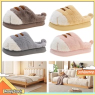 3D Cat Paw Plush Slippers Furry Paw Couple Slippers Anti Slip for Indoor Bedroom