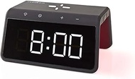 Nedis Alarm Clock with Wireless Charger - Qi certified - 5/7.5/10 / 15 W - USB-A Male - Night Light 
