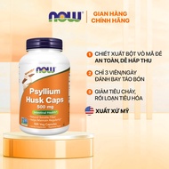 Psyllium Husk Caps Now fiber pills with plantain shell extract (500 pills) help quickly reduce const