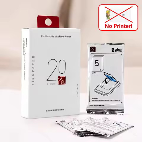 20-60 Sheets Zink Sticky Photo Paper for HPRT MT53 Mini Color Printer Adhesive Easy To Peel 2*3inch