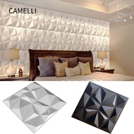 CAMELLI Wall Panel, Waterproof Decorative  Wall Sticker, Wall Renovation Home Decor  Wall Tiles with Diamond Design Wall Paper Living Room Bathroom Kitchen