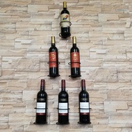 【CH*】 Wall Mounted Wine Racks Iron Wine Bottle Display Holder Rack Hanging Wine Organizer Rack Beverage Liquor Bottles S