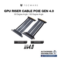Tecware Vertical GPU Mount PCIE GEN 4.0 Riser Cable, 20cm [2 Angle Options]